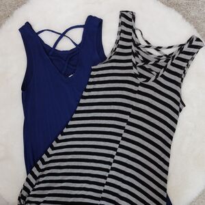 Olivia Rae Bundle of 2 Sleeveless Tunic Dress Size Medium